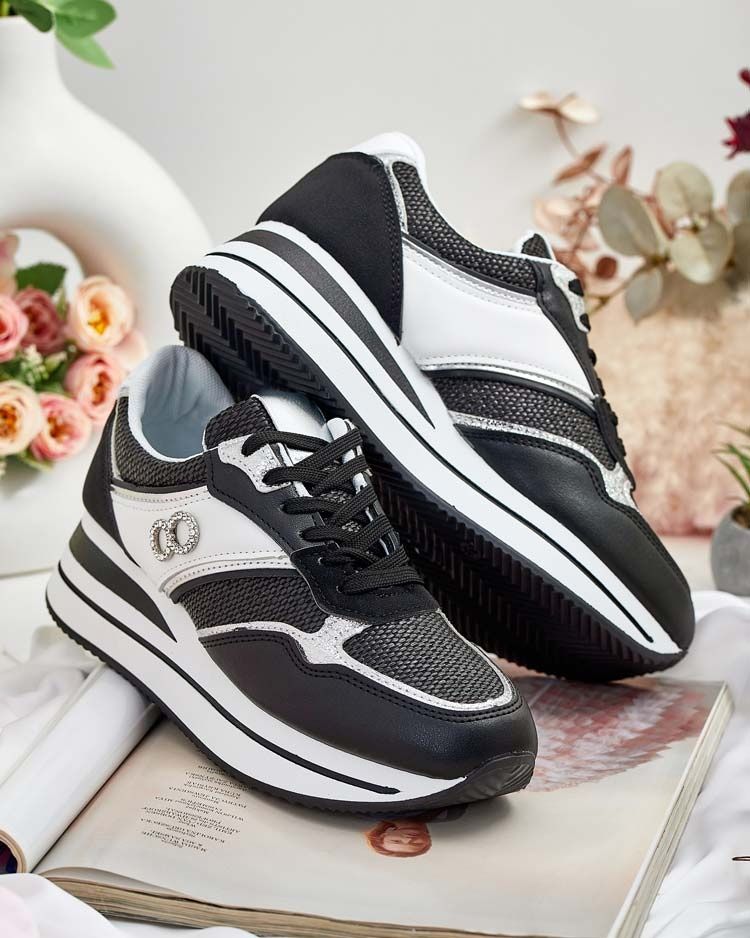 2 KOLORY 36 37 38 sneakersy 39 40 41 na ukrytej koturnie srebrna nić