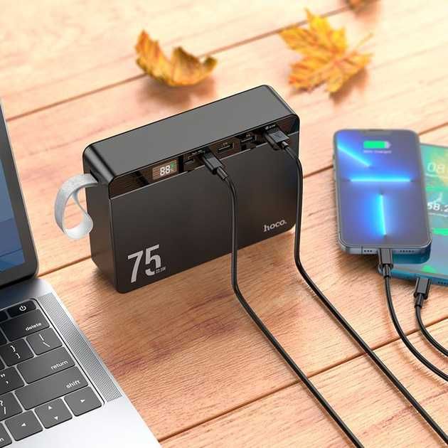 Повербанк Hoco 75000 mAh J94 22.5W швидка зарядка  POWER