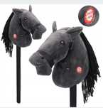 Głowa konia na kiju z dźwiękiem szary happy horse