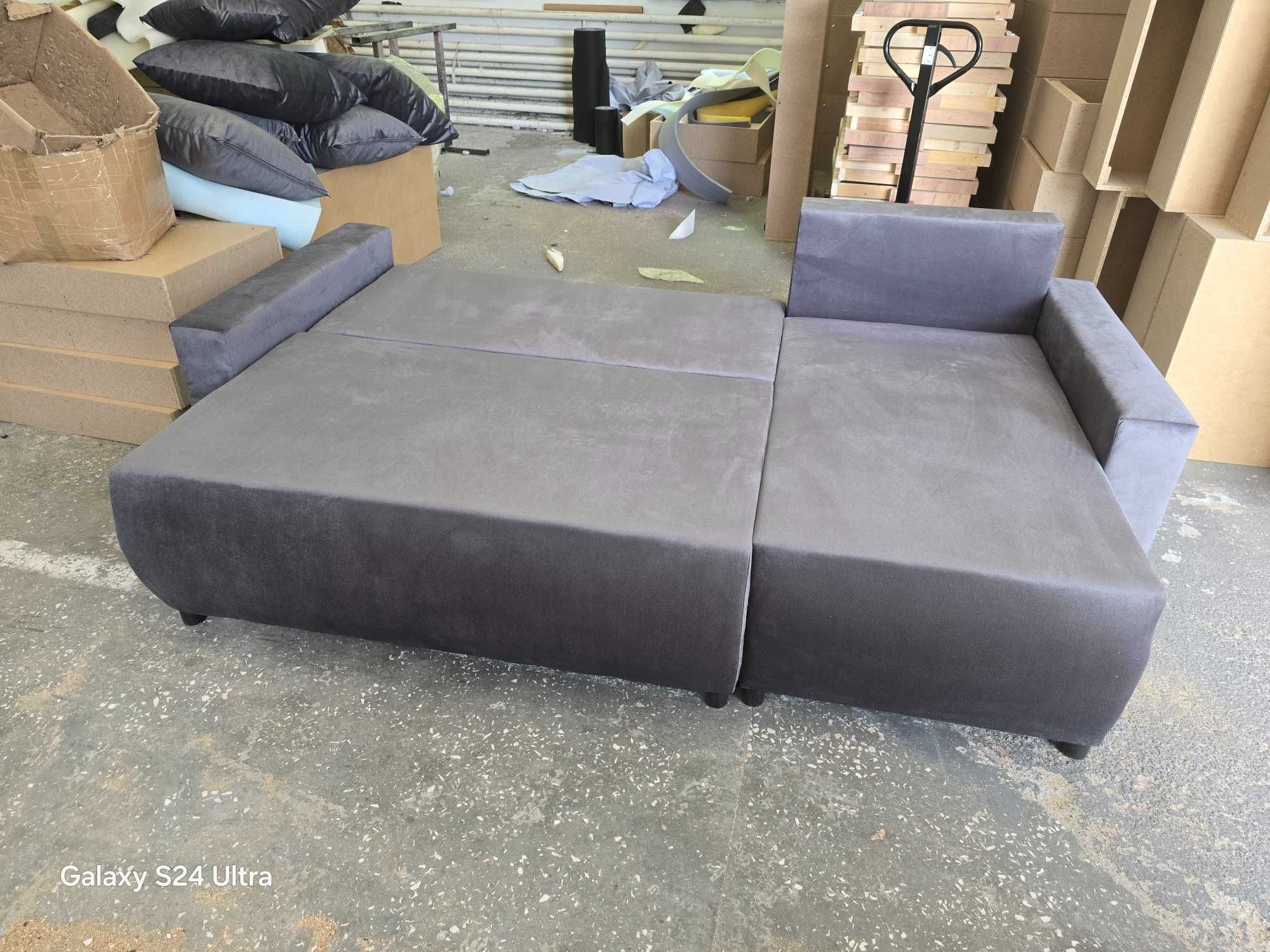 Sofa narożna VEGAS od producenta. Materac sprężynowy
