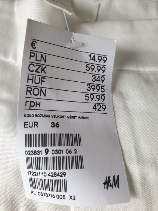 Spodnie H&M nowe roz. 36