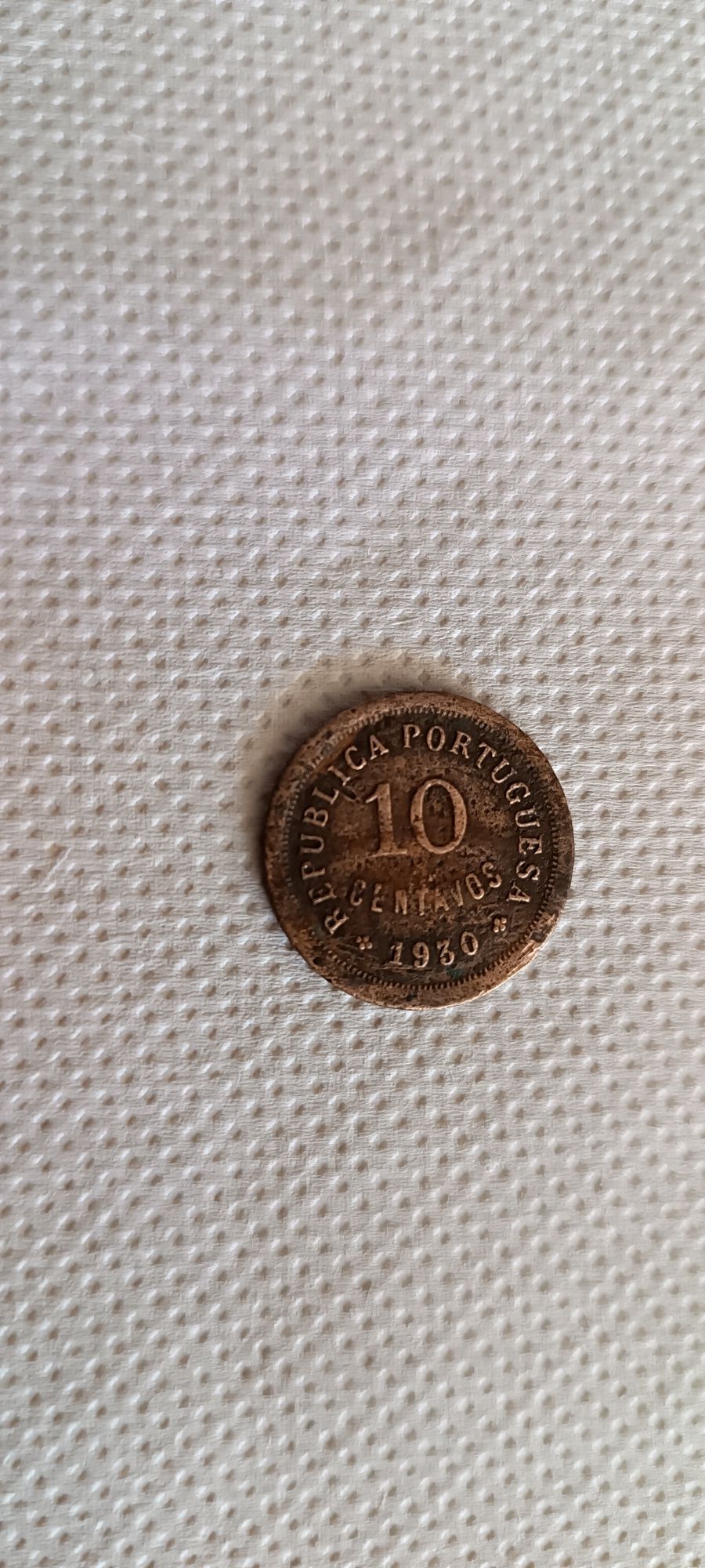 10 centavos Original de 1930, encontrados subterrado