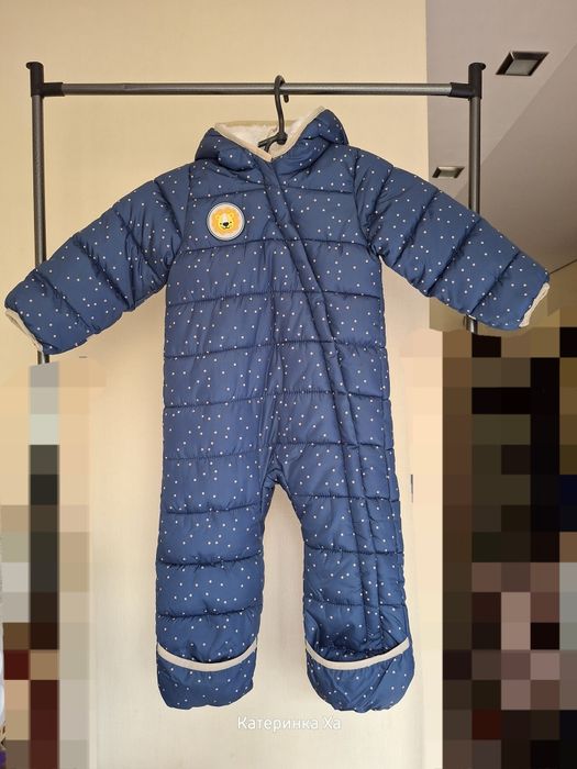 Комбінезон зимовий демісезонний на плюшевій підкладці 74/80 Lily&Dan