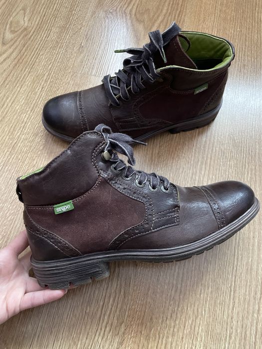 Черевики із натуральноі шкіри Італія snipe 42 розмір 27,5 см устілка