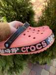 Крокси Crocs Bayaband рожевий з квітами 38, 39, 40 ориг.