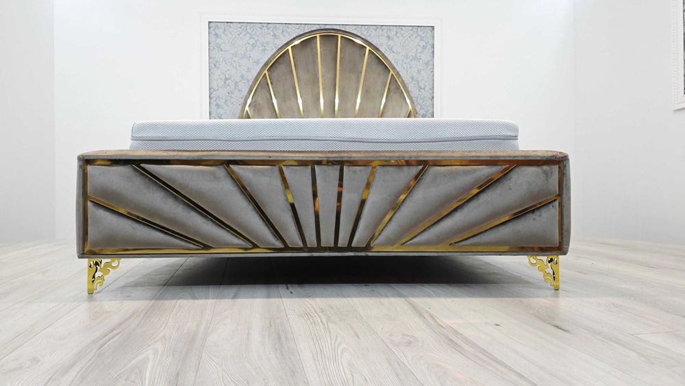 Łóżko Venus Deluxe czarne– elegancja i komfort w stylu glamour