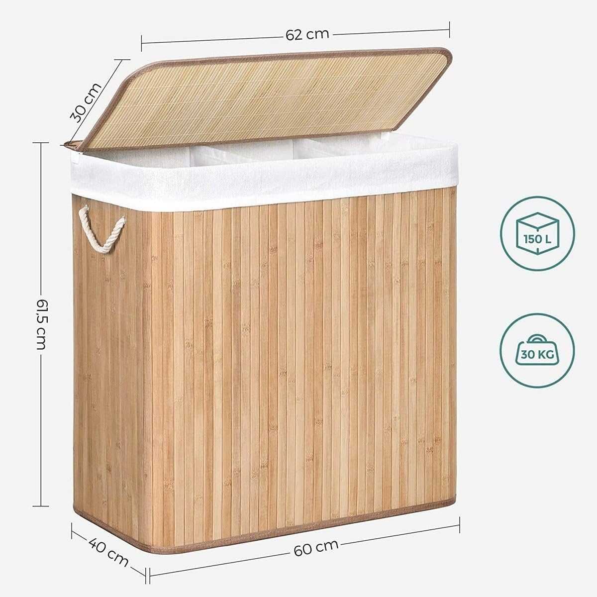 Kosz na pranie / organizer / pojemnik / 150L / SONGMICS !A100!
