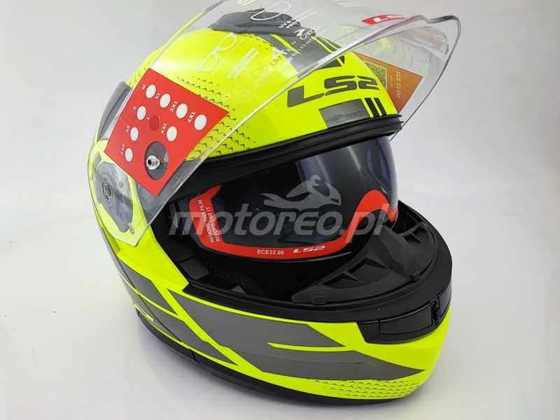 WYPRZEDAŻ Kask Szczękowy Blenda LS2 FF908 Strobe II CODE Yellow