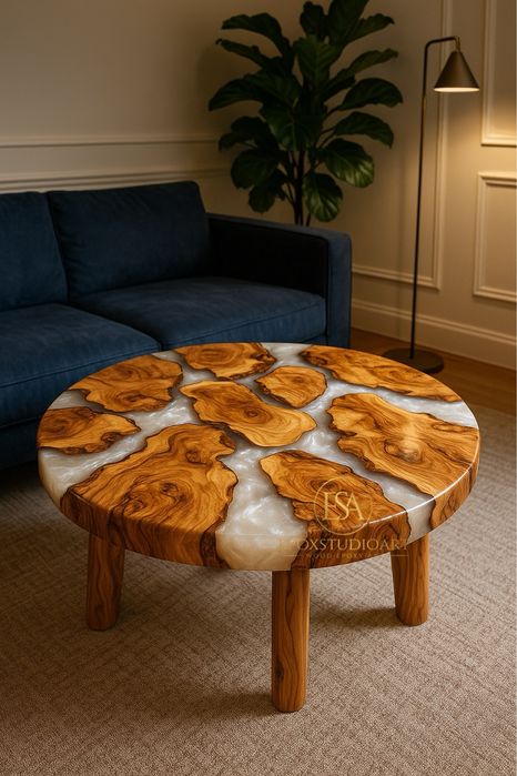 Unikalne Stoły EpoxStudioArt żywica loft stoł premium