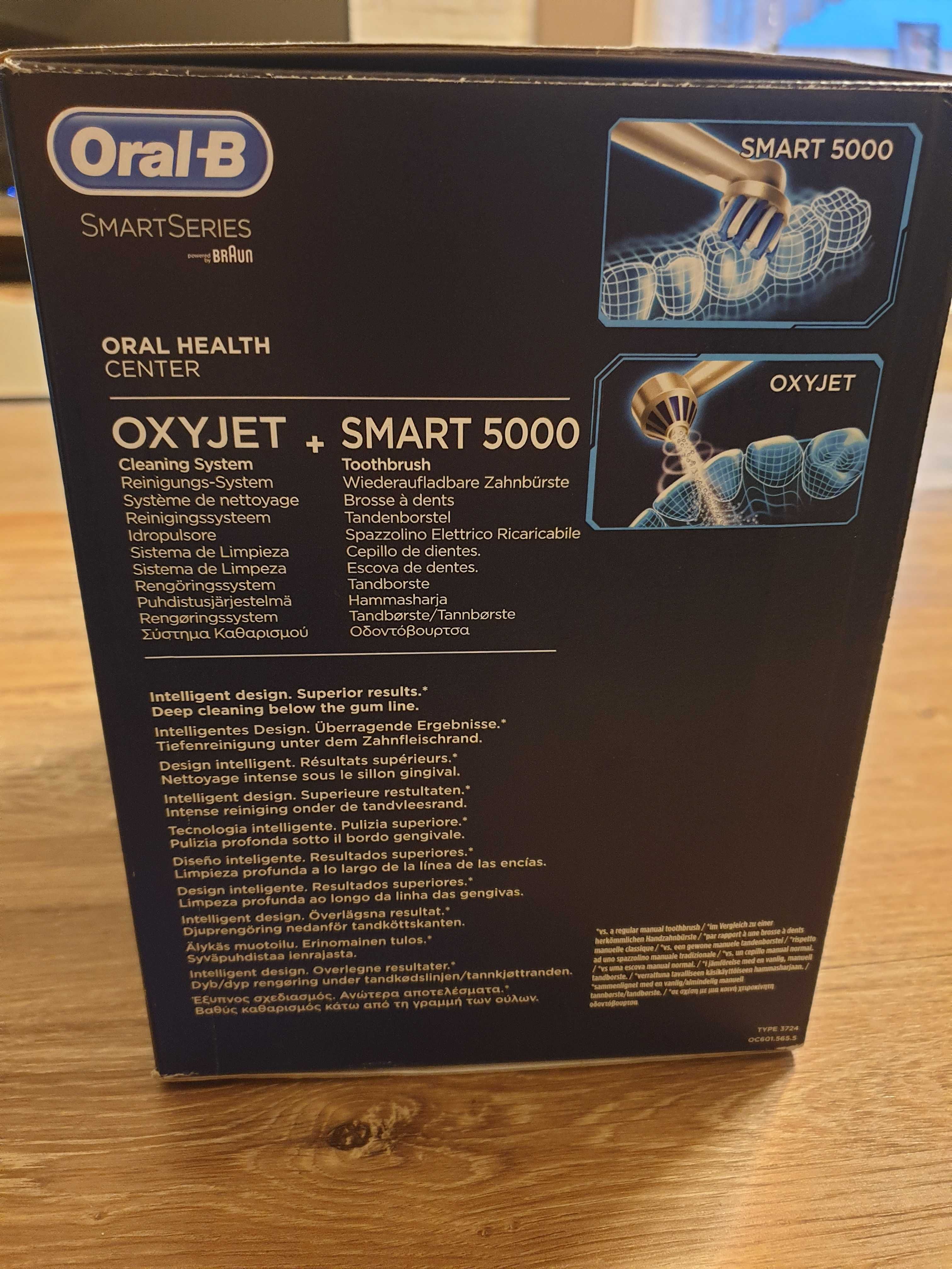 Szczoteczka elektryczna Oral-B SMART 5000 + Irygator Oral-B OxyJet