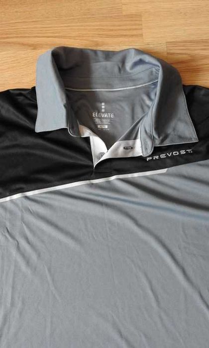 podkoszulek męski szary polo koszulka