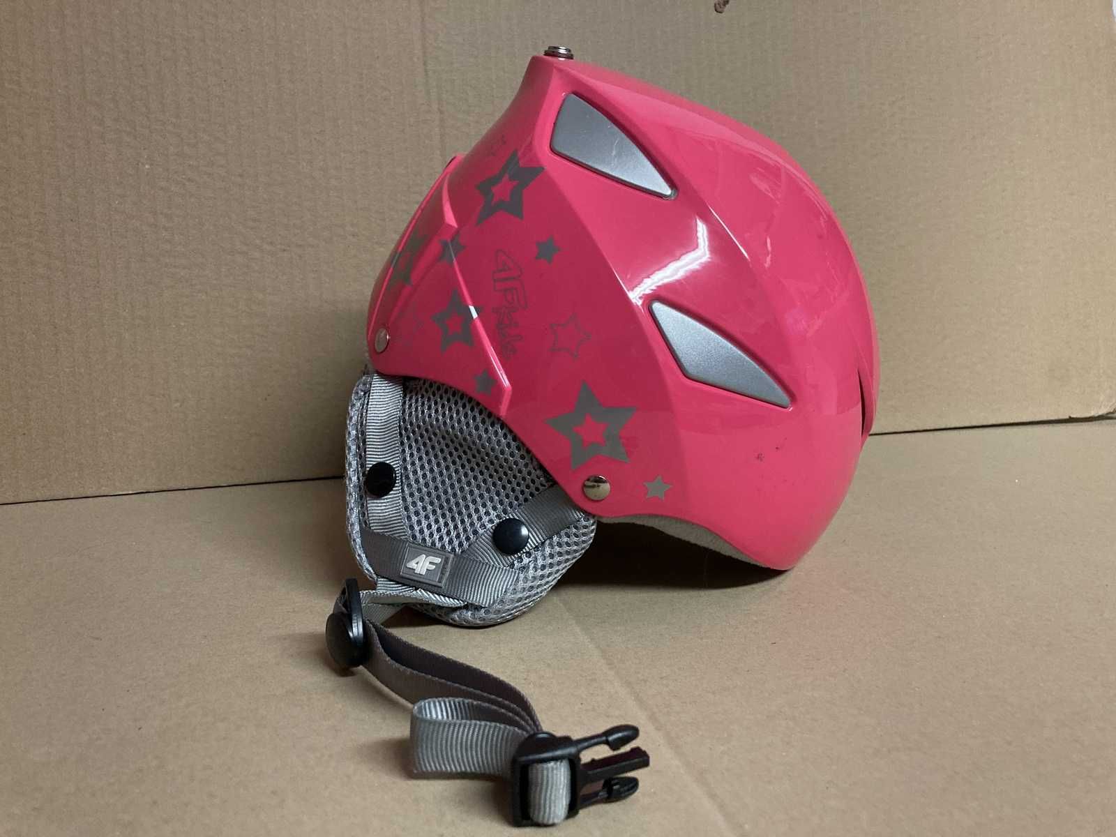 Kask narciarski 4F Kids rozmiar 55/56 S dla dziewczynki