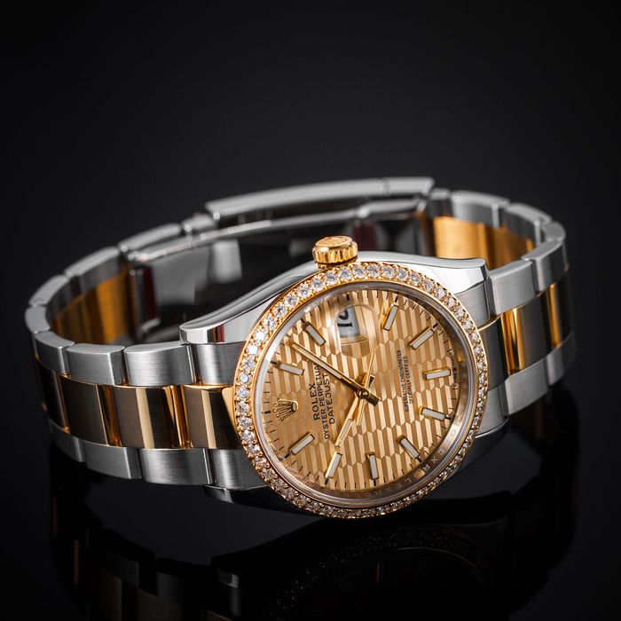 Rolex Datejust 36 gold fluted