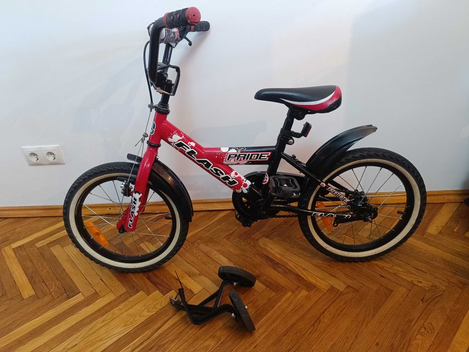 Детский велосипед Pride Flash 16 для ребенка 4-7 лет, б/у