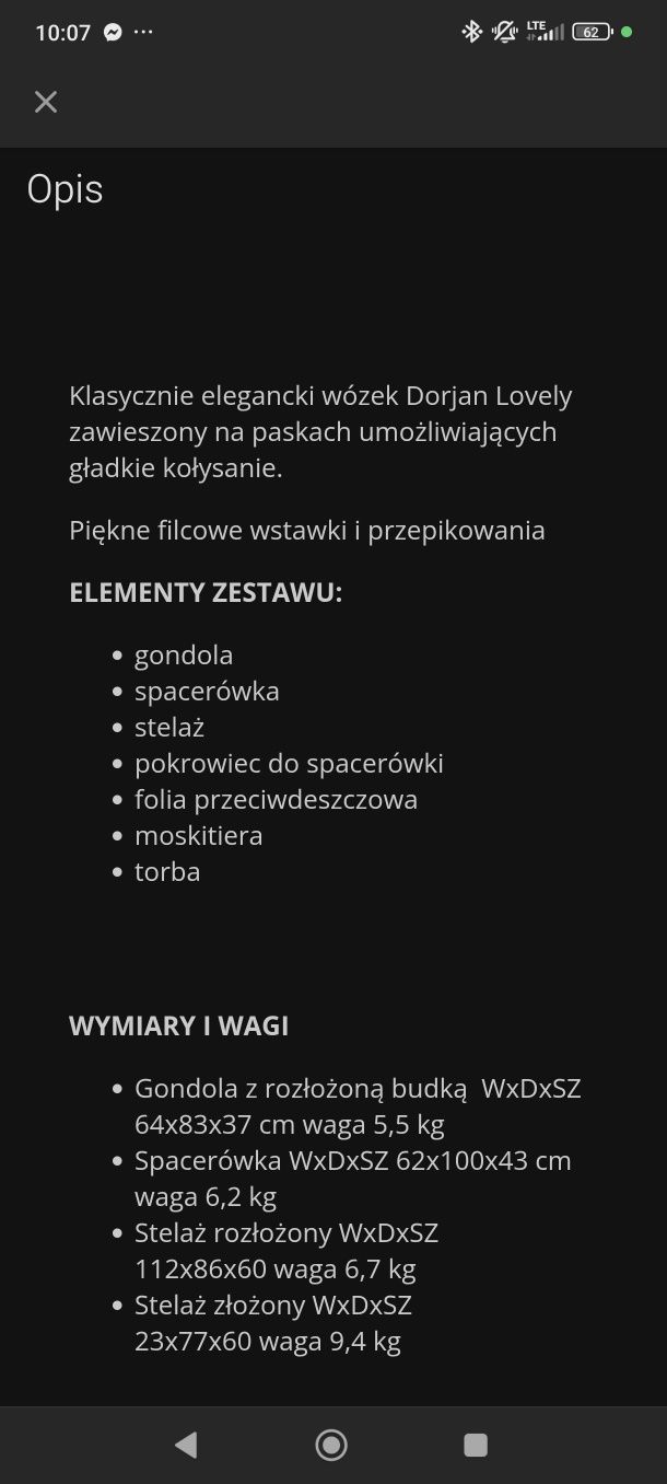 Wózek 2 w 1 dorjan