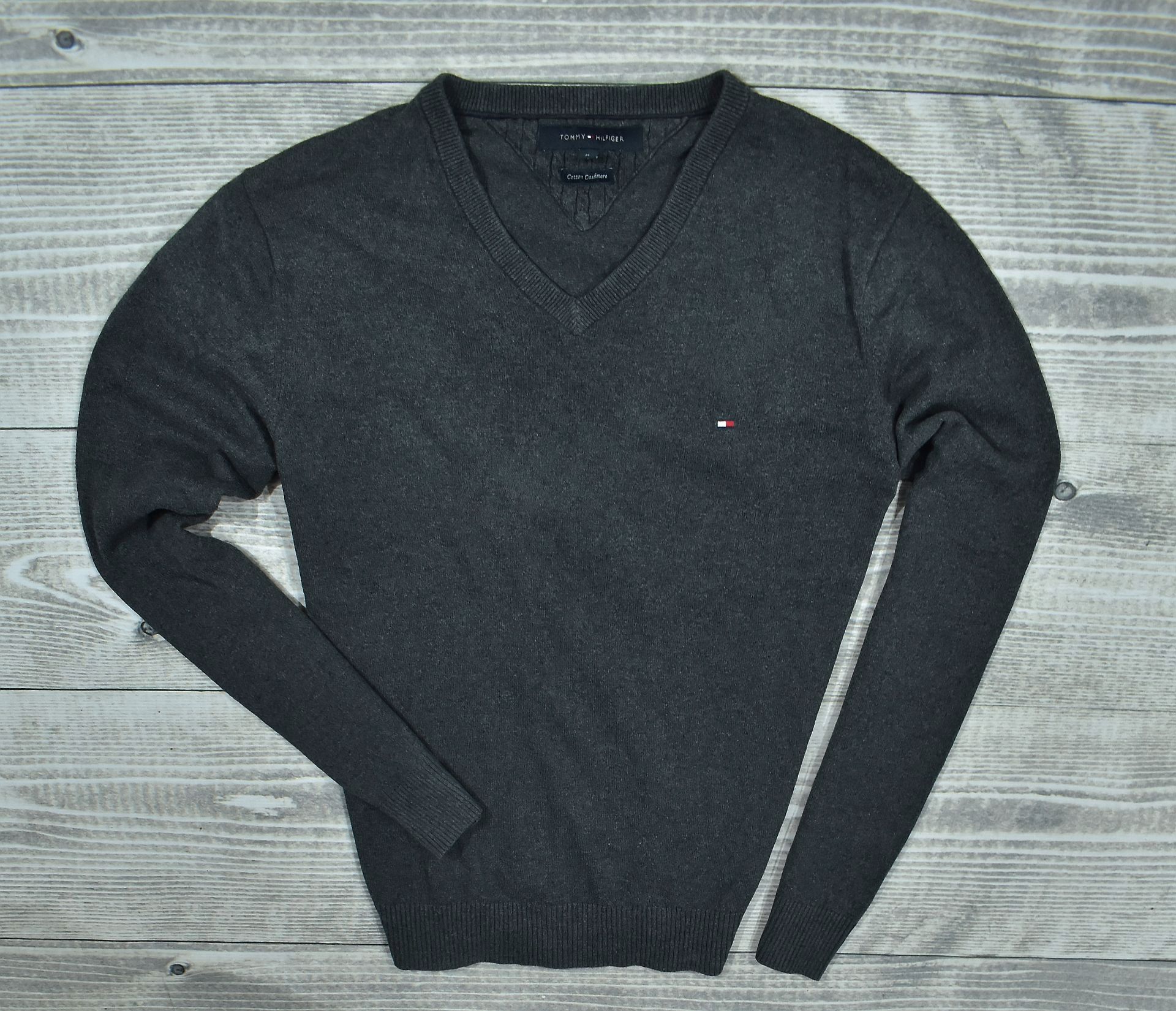 TOMMY HILFIGER Sweter Męski Bawełna Kaszmir / M