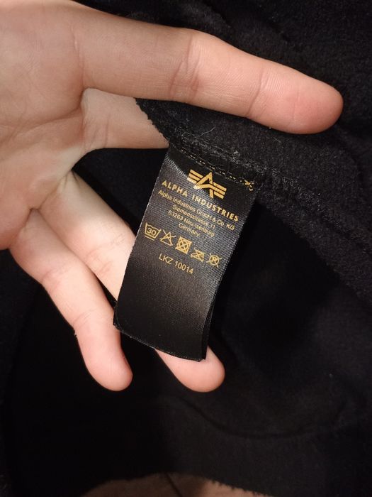 Плюшевий теплий худак alpha industries ХХЛ