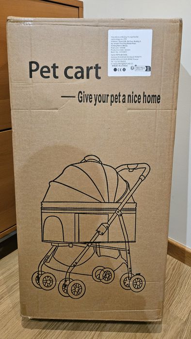 Carrinho de passeio para cão