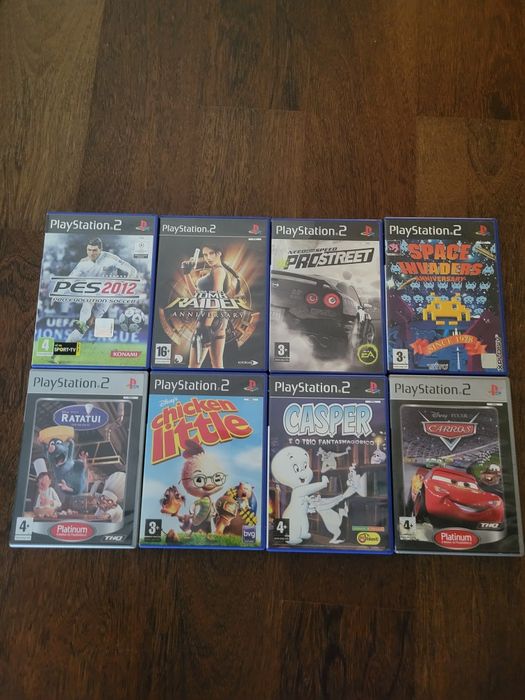 Jogos Originais PlayStation 2 – Lote com 8 títulos