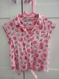 Bluzka dziewczęca koszulowa Sinsay rozmiar 116