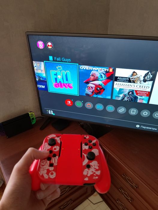 Nintendo Switch + додаткові Joycon + SD card 512 GB + 2 захисних скла