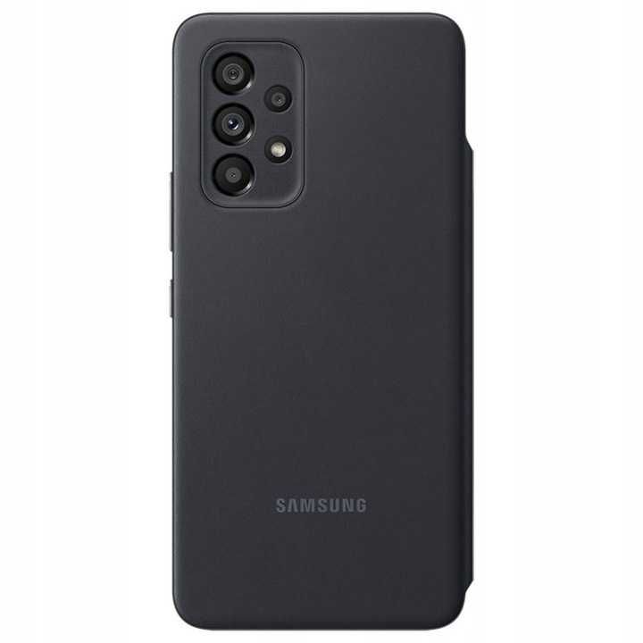 Etui Samsung Smart S View Wallet Cover black / czarne do Galaxy A53 5G