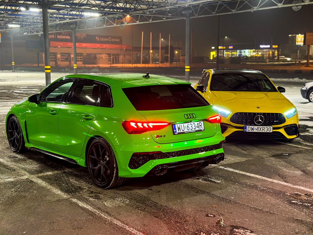 Audi RS3, Mercedes a45s - wynajem bez kaucji Warszawa