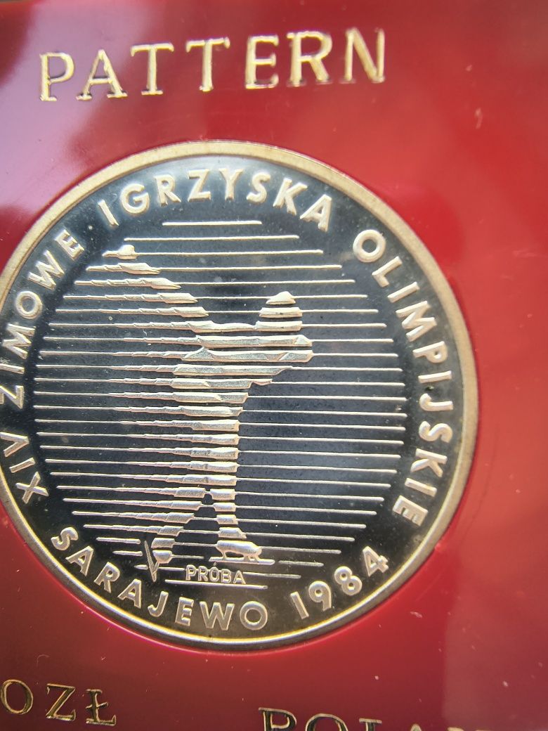 500 złotych 1983 rok XIV IO Sarajewo 1984 PRÓBA