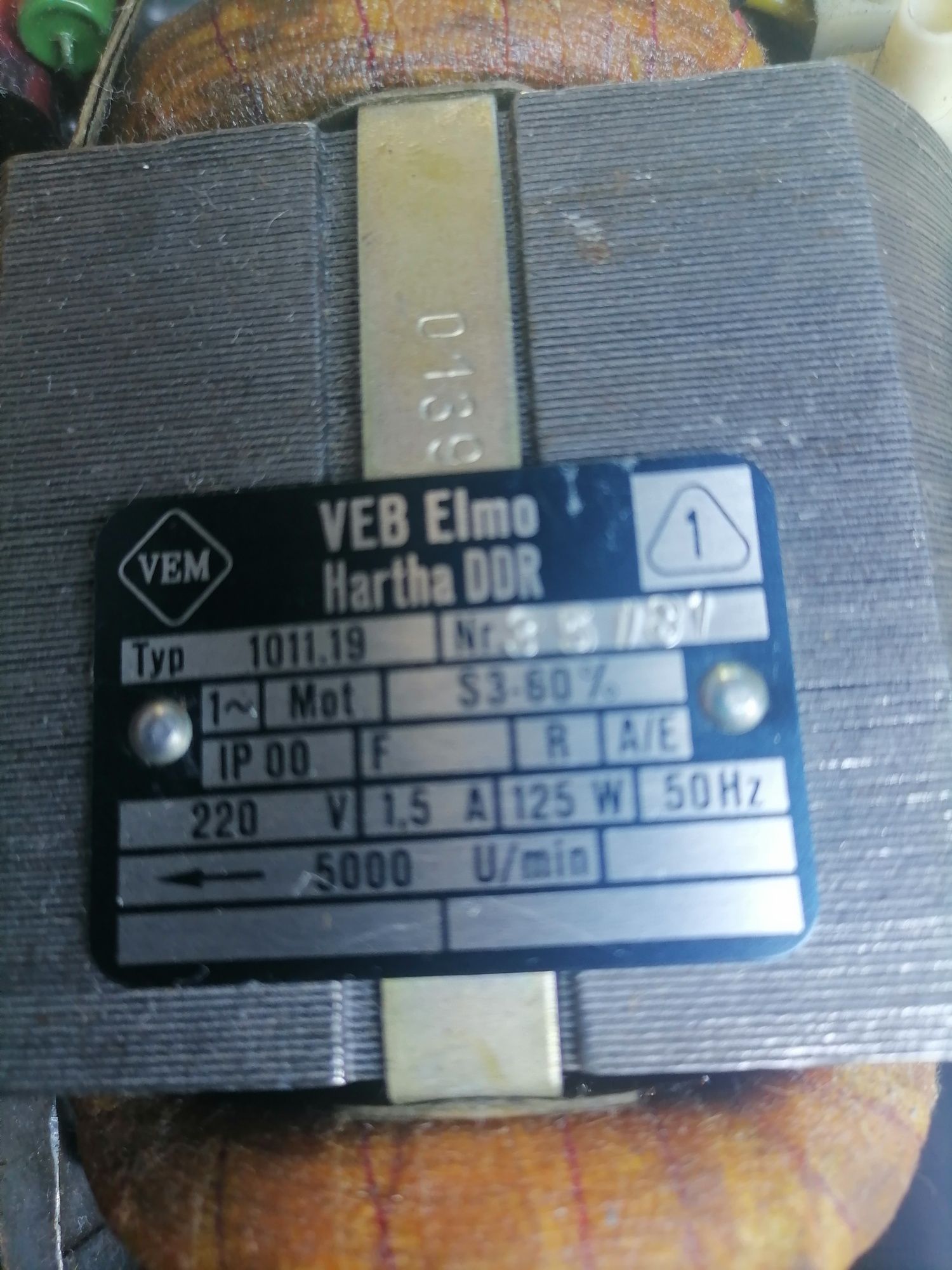 Электромотор VEB Elmo Hartha DDR