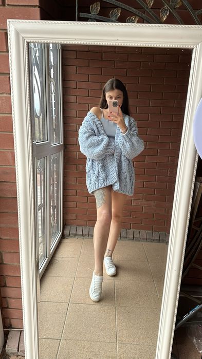 Плюшевий кардиган вязаний