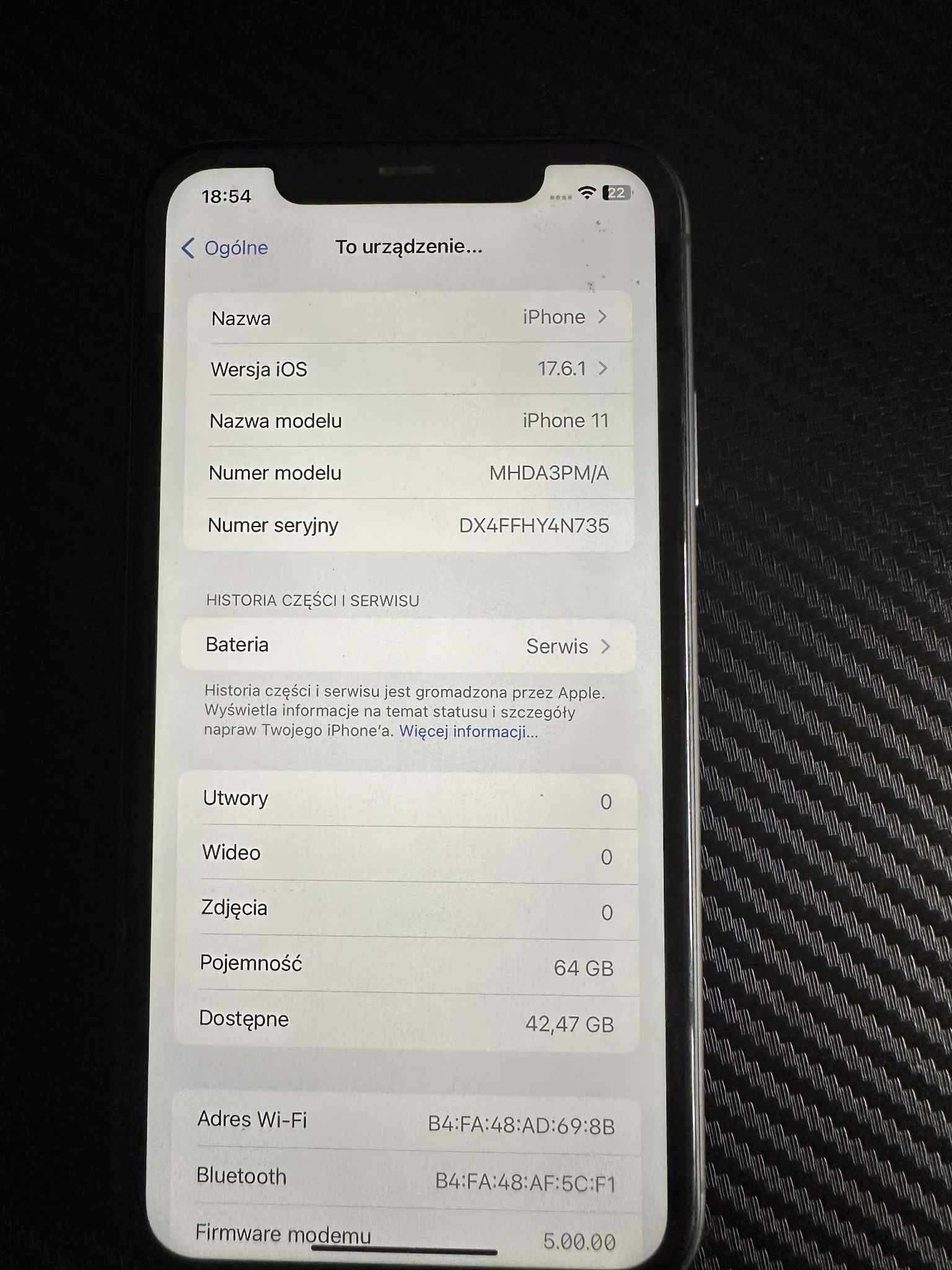 IPhone 11 stan db