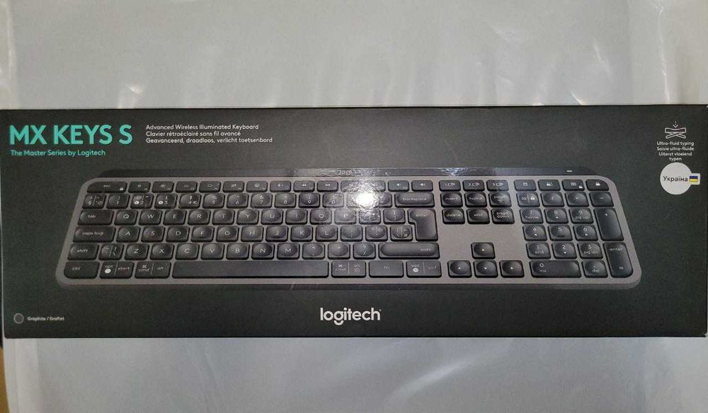 Бездротова клавіатура Logitech MX Keys S Graphite UA