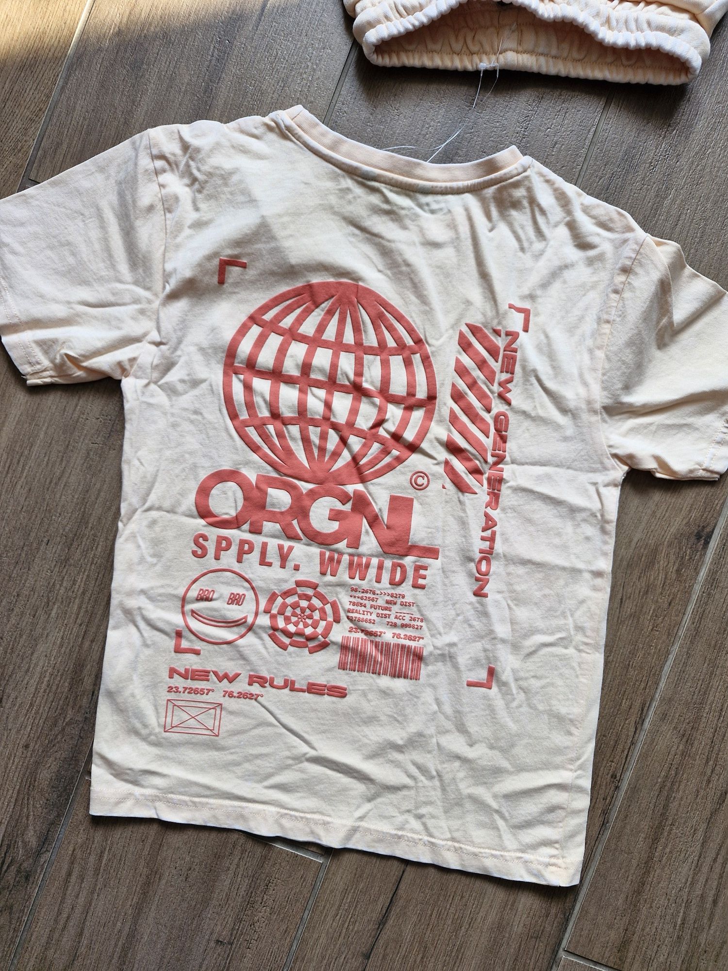 Zestaw sportowy ala Zara dresowe krótkie spodenki szorty t shirt bluzk