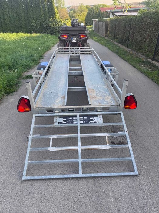 Przyczepka WIOLA W600 - na dwa quady z najazdem. DMC 750kg