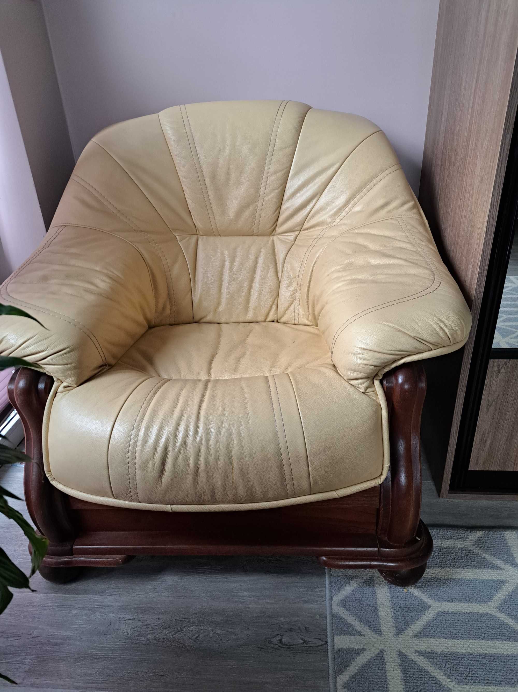 Sofa i fotele skórzane