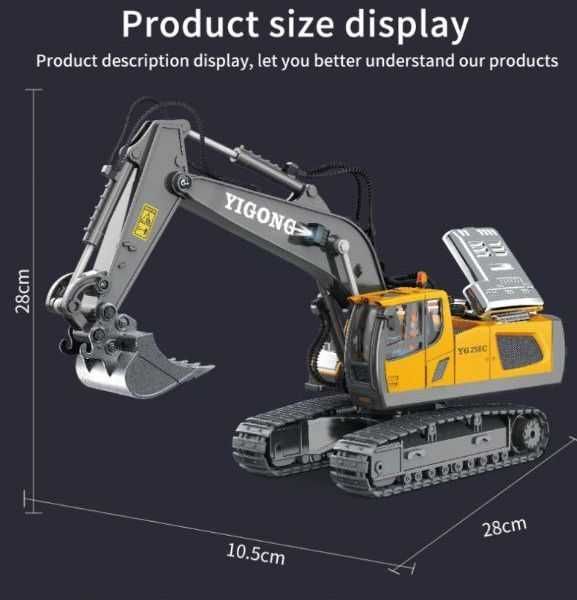 Экскаватор на пульте радиоуправлении Екскаватор на радіокеруванні