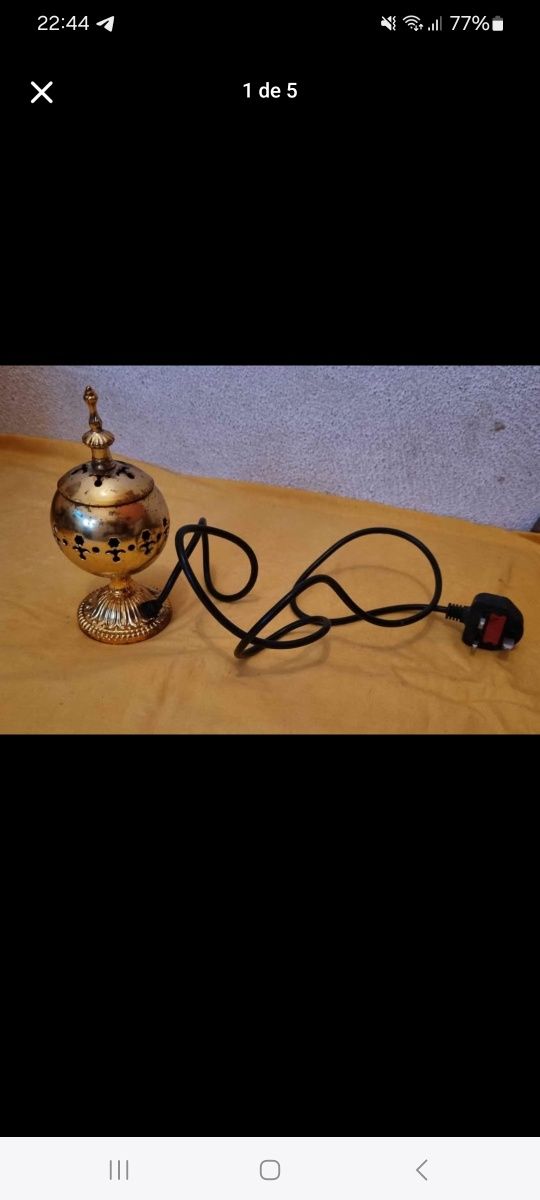 Queimador Antigo para peças Decoração