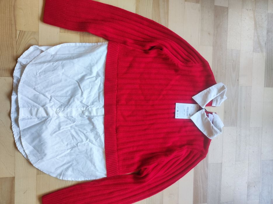 Sweter z koszula Zara 164