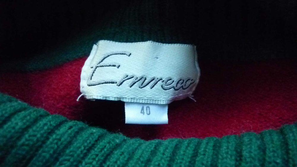 Emreco- wełniany gruby damski sweter- golf  r; L/XL