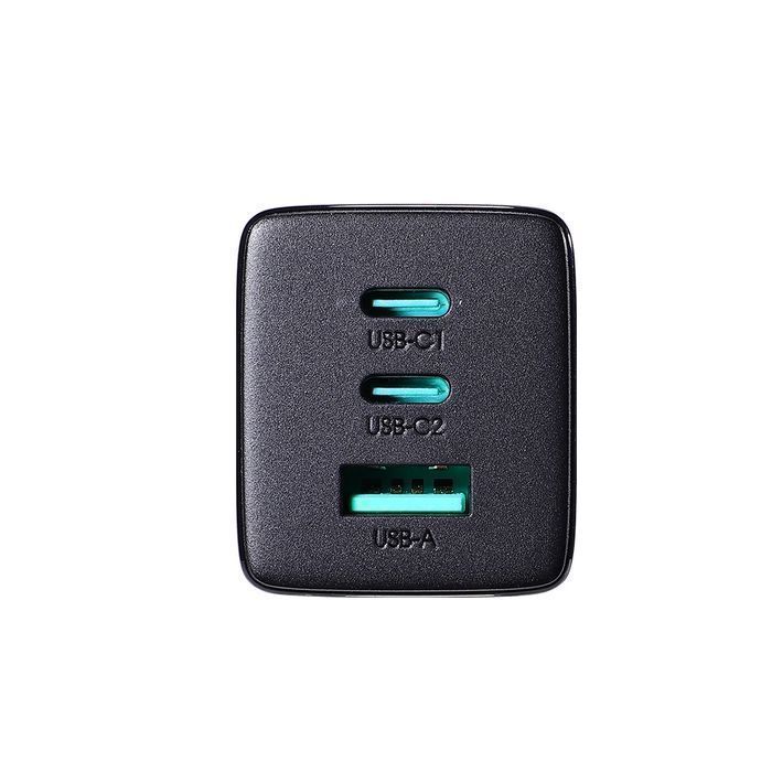 Joyroom ładowarka GaN 65W USB-A, 2x USB-C + kabel USB-C 100W 1,2m