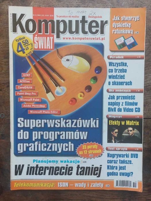 Czasopisma KOMPUTER ŚWIAT 4 numery