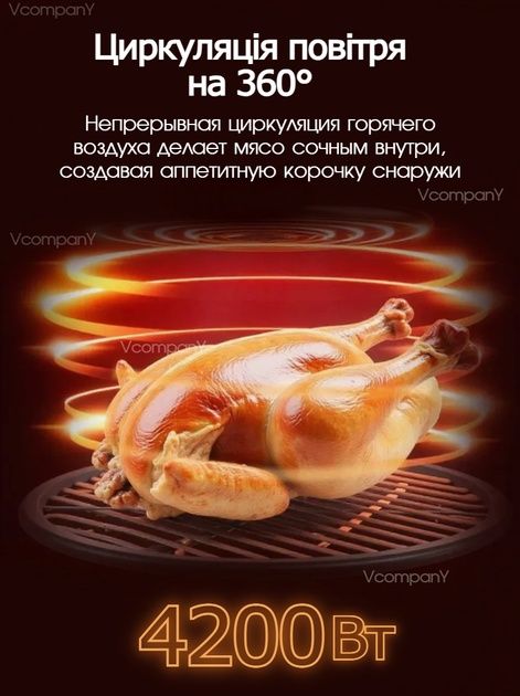 Аэрофритюрница bitek 9501 аерогриль аерофритюрниця для їди