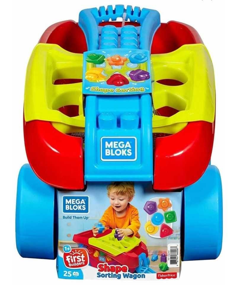 FISHER Mega Bloks Wózek Z Klockami Sorter FVJ47