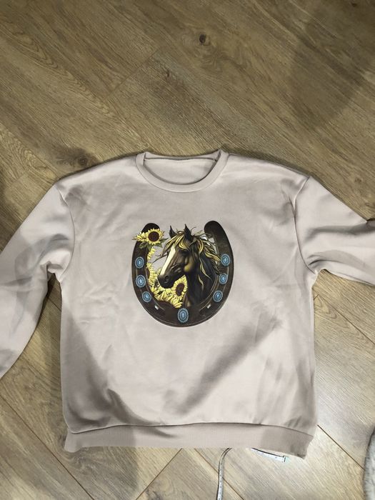 Nowa bez metki bluza Shein S z motywem konia