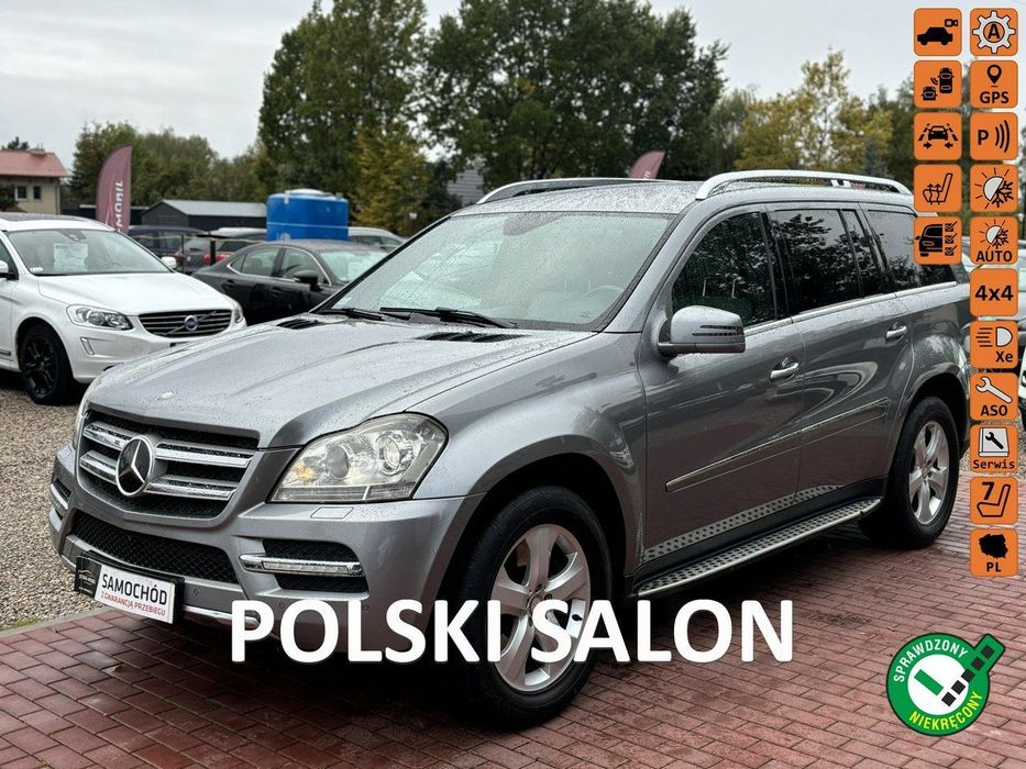 Mercedes-Benz GL Gwarancja, Salon Polska, 2 właściciel , Pneumatyka, Serwis, Ideał