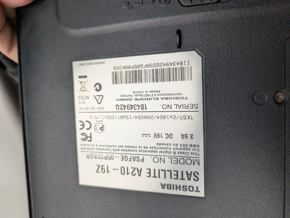Ноутбук Toshiba Satellite A210-19Z