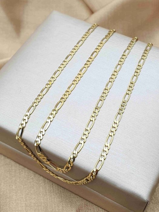 Złoty łańcuszek figaro 4,61g P.585 50cm