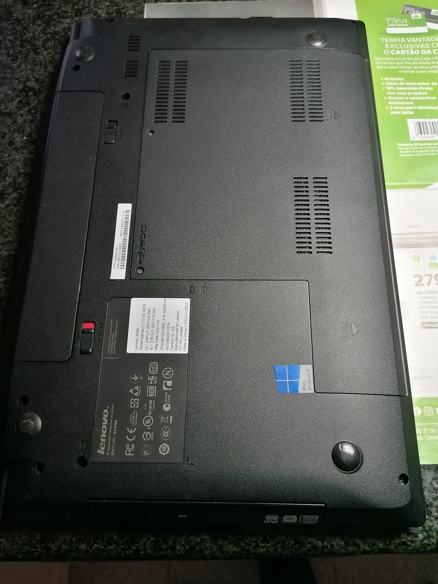 Lenovo B590 para peças