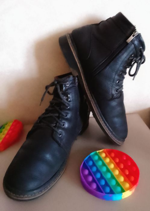 Зимние ботинки из натуральной кожи. Made in Germany. Размер 42 (27 см)