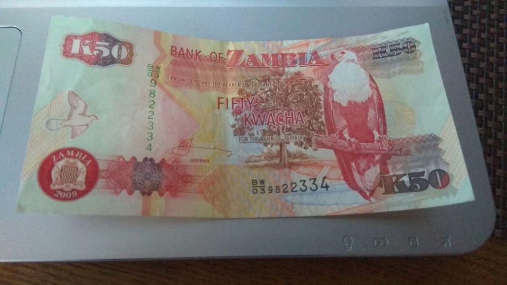 Banknoty Zambii Stan Kolekcjonerski Kwacha 50 2 sztuk okazja!